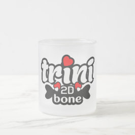 Caneca De Café Vidro Jateado Trini 2D Osso