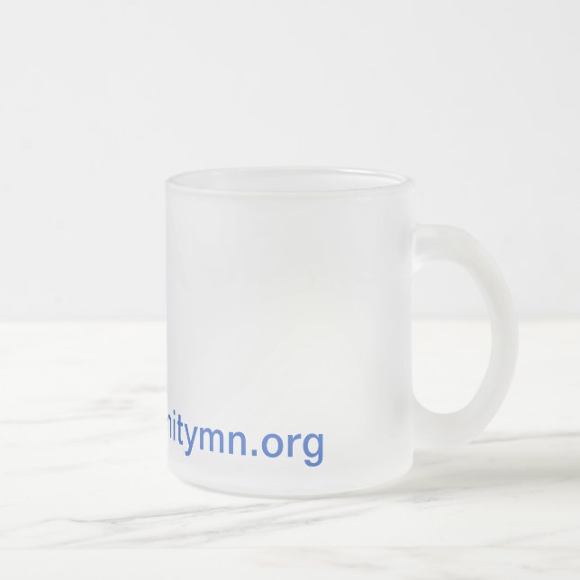 Caneca De Café Vidro Jateado Trinitymn.org caneca de vidro fosco (Direita)