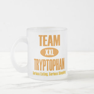 Caneca De Café Vidro Jateado Triptofano da equipe