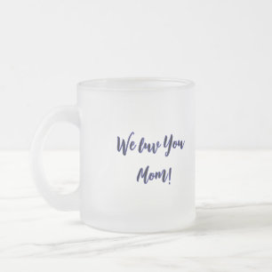 Caneca De Café Vidro Jateado Um amor mãe
