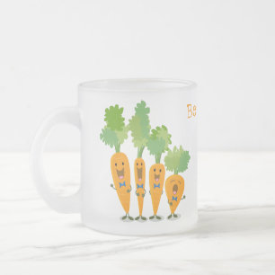 Caneca De Café Vidro Jateado Uma ilustração de desenho animado do quarteto de