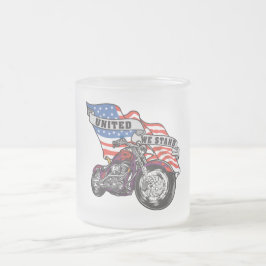 Caneca De Café Vidro Jateado Unido nós estamos