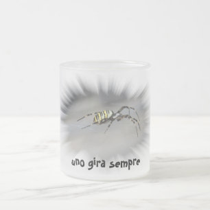 Caneca De Café Vidro Jateado uno gira taça sempre