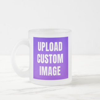 Caneca De Café Vidro Jateado Upload 2 Custom Image - Add Your Own To Print On A