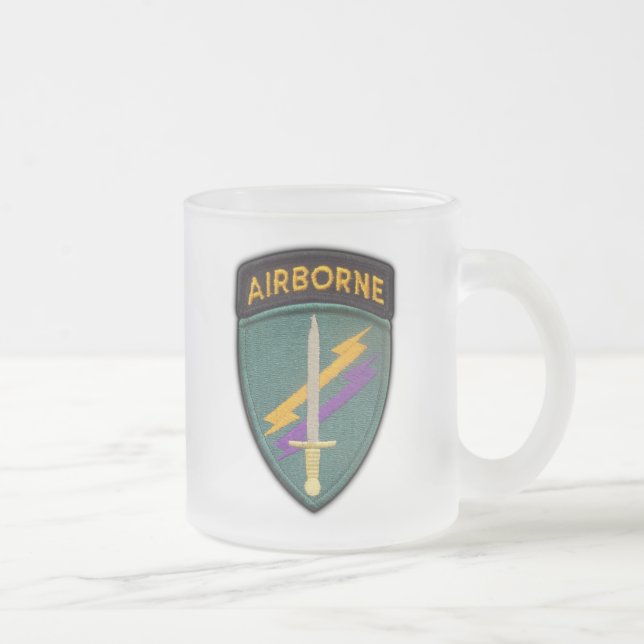 Caneca De Café Vidro Jateado USACAPOC operações especiais veteranos de assuntos (Direita)