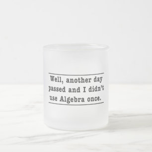Caneca De Café Vidro Jateado Usando a álgebra
