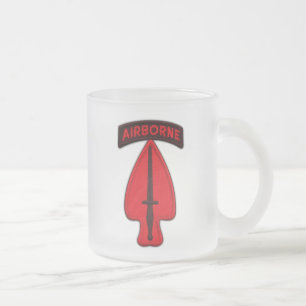 Caneca De Café Vidro Jateado usasoc Special Ops operations comando veterans vet