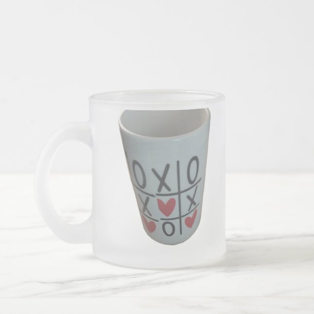 Caneca De Café Vidro Jateado valentines tick tok  toe mug (Esquerda)
