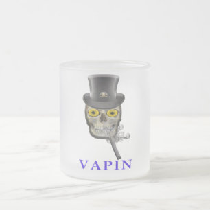 Caneca De Café Vidro Jateado Vaping