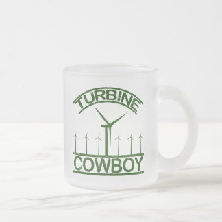 Caneca De Café Vidro Jateado Vaqueiro da turbina