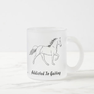 Caneca De Café Vidro Jateado Viciado a Gaiting