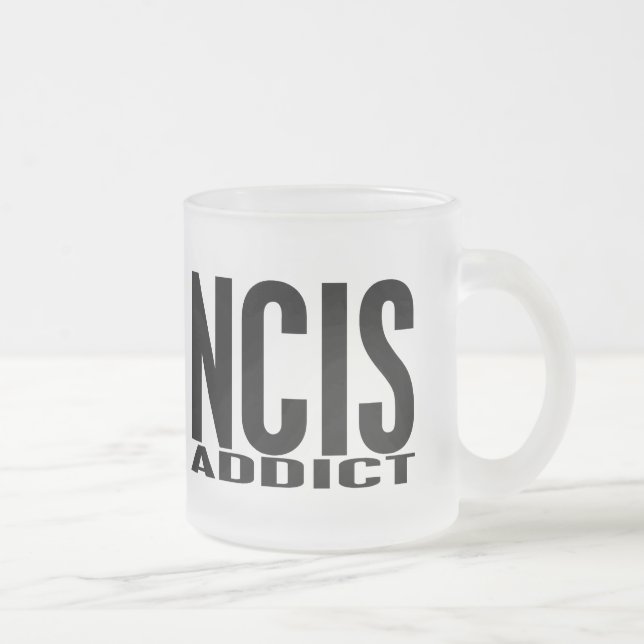 Caneca De Café Vidro Jateado Viciado de NCIS (Direita)
