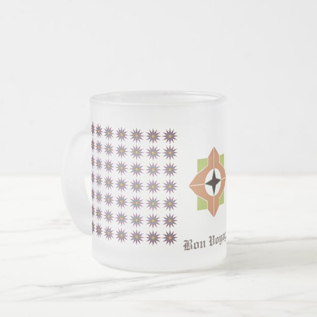 Caneca De Café Vidro Jateado Vidager Fosco Glass Mug (Frente Esquerda)