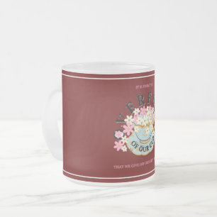Caneca De Café Vidro Jateado Vidro de Fosco OVERFLOW por Adiela Akoo