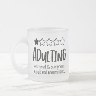 Caneca De Café Vidro Jateado vidro esmerilado adultizando