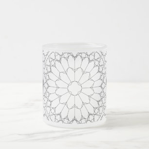 Caneca De Café Vidro Jateado Vidro rosa