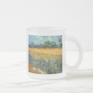 Caneca De Café Vidro Jateado Vincent Van Gogh - Vista De Arles Com Irlandeses