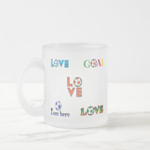 Caneca De Café Vidro Jateado Vinheta Engraçado de Futebol