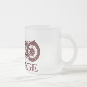 Caneca De Café Vidro Jateado Vintage Triumph
