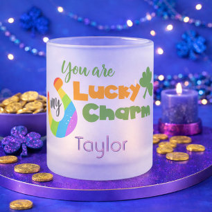 Caneca De Café Vidro Jateado Você é o meu dia de São Patrício sortudo