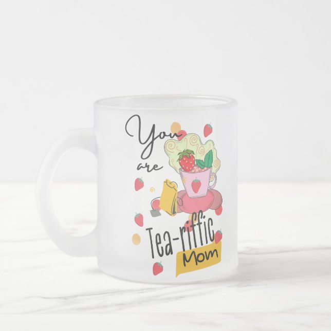 Caneca De Café Vidro Jateado Você é uma mãe tediosa (Esquerda)