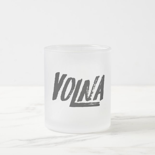 Caneca De Café Vidro Jateado Volna taza (Centro)