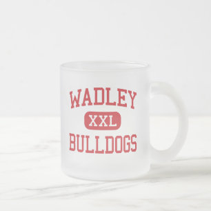 Caneca De Café Vidro Jateado Wadley - buldogues - segundo grau - Wadley Alabama