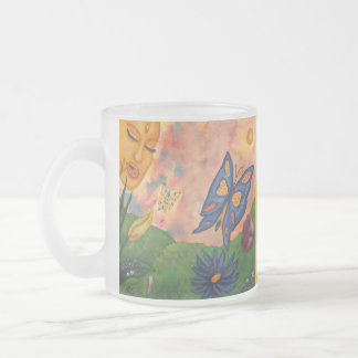 Caneca De Café Vidro Jateado watercolor fantasy illustration woman goddess life