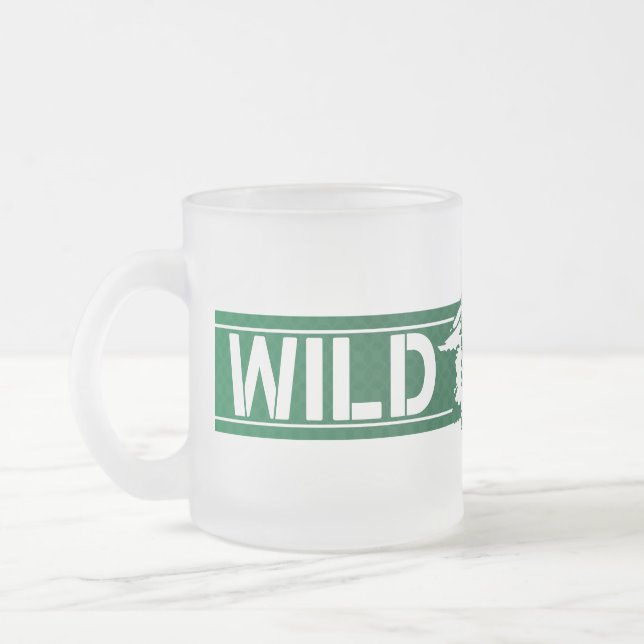 Caneca De Café Vidro Jateado Wayland Union Wildcats #8 (Esquerda)