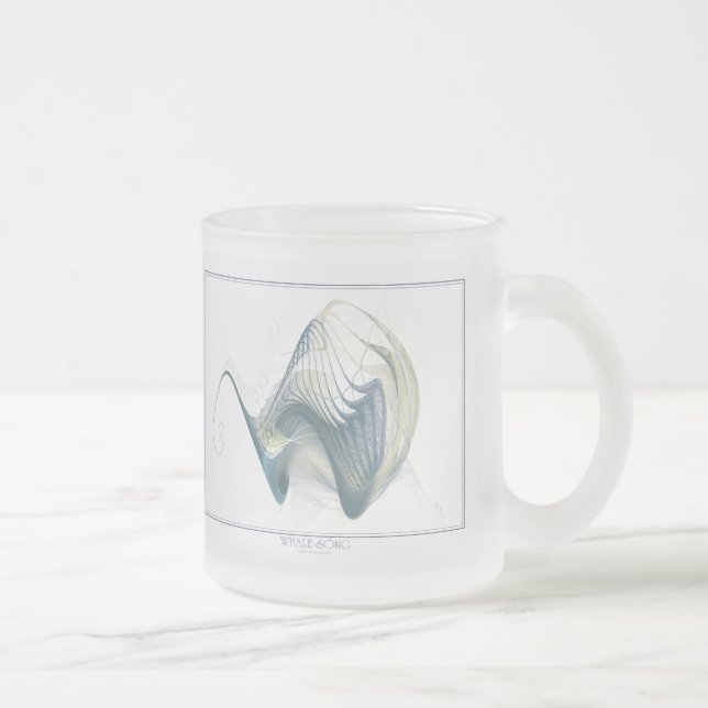 Caneca De Café Vidro Jateado Whale Song Mug (Direita)