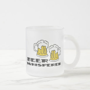 Caneca De Café Vidro Jateado Whisperer da cerveja