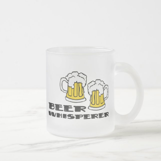 Caneca De Café Vidro Jateado Whisperer da cerveja (Direita)