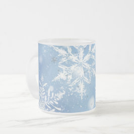 Caneca De Café Vidro Jateado Wonderful Christmas snow