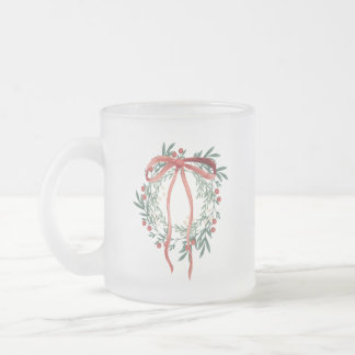 Caneca De Café Vidro Jateado Wreath Mug