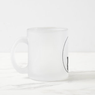 Caneca De Café Vidro Jateado yin branco e preto bonito e yin e yang cat love de