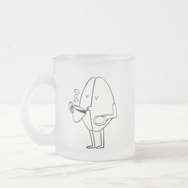 Caneca De Café Vidro Jateado You keep me grounded (Esquerda)