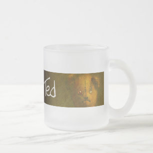 Caneca De Café Vidro Jateado Zombie Teddy Bear Fosco Mug
