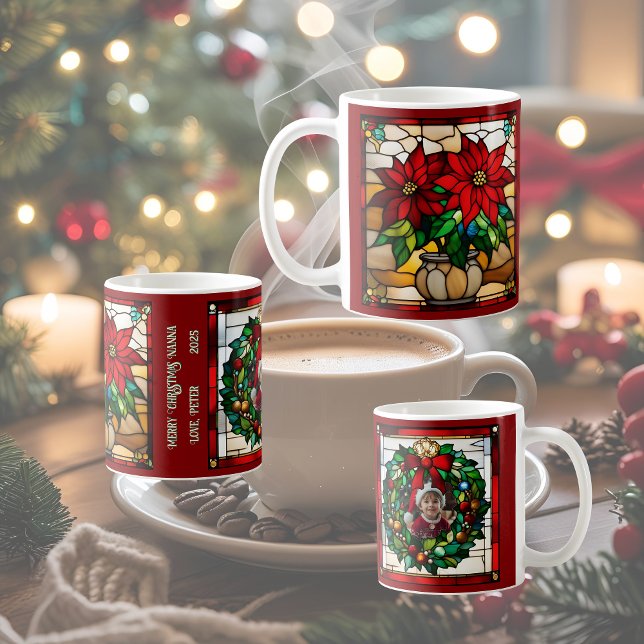 Caneca De Café Vidro Maluco de Natal (Criador carregado)