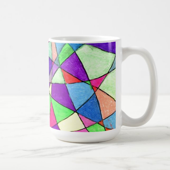 Caneca De Café "Vidro manchado" (Direita)