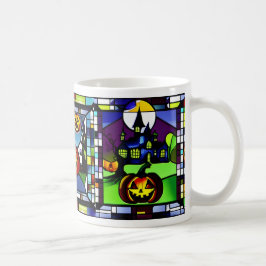 Caneca De Café Vidro Manguejo Assaltado Halloween