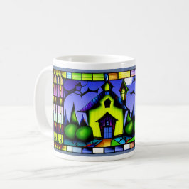 Caneca De Café Vidro Manguejo Assaltado Halloween