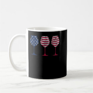 Caneca De Café Vidro Patriótico Camisa Engraçada 4 de julho