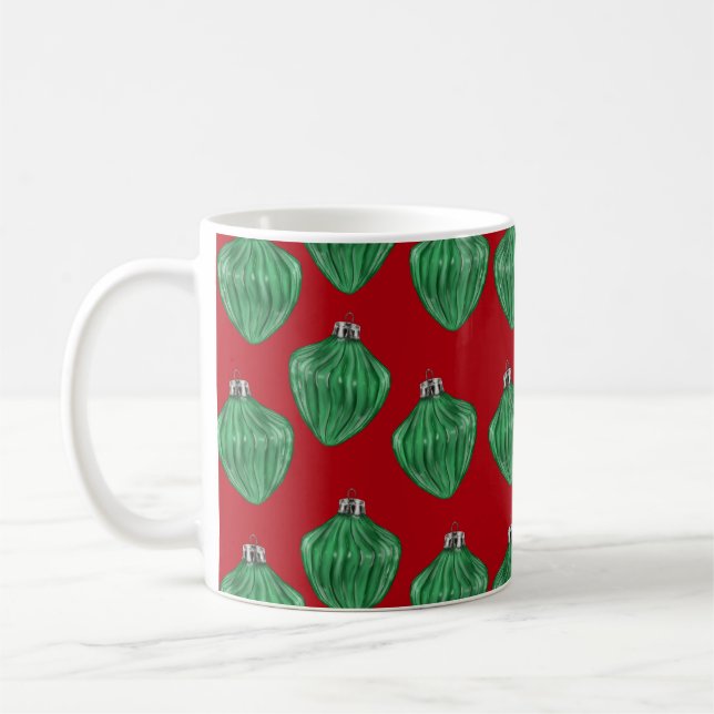 Caneca De Café Vidros Verdes - Mug De Café Vermelho (Esquerda)