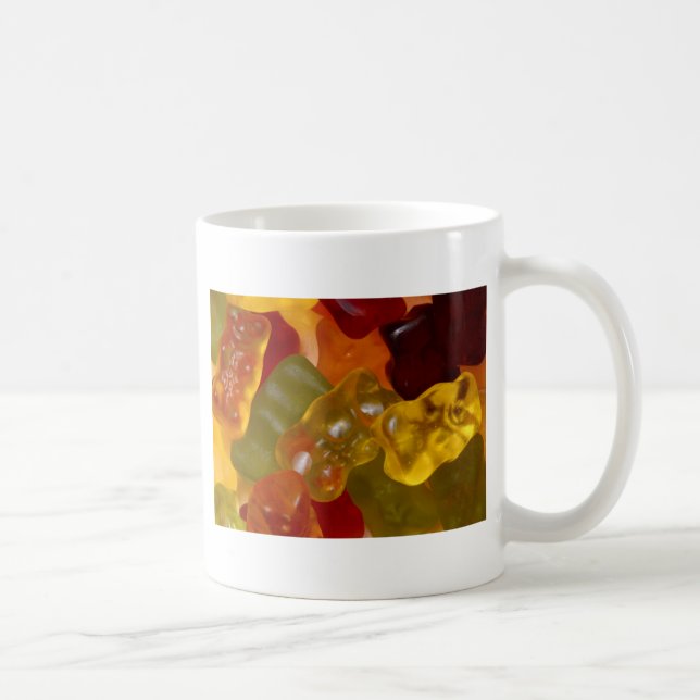 Caneca De Café Viele bunte Gummibärchen (Direita)