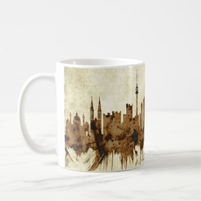 Caneca De Café Viena Áustria Cityscape (Esquerda)