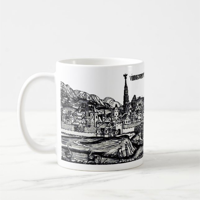 Caneca De Café Viena capital da Áustria  (Esquerda)