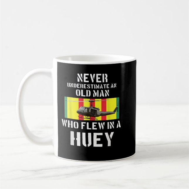 Caneca De Café Vietnã Vet T shirt Uh-1 Huey Helicopter (Esquerda)