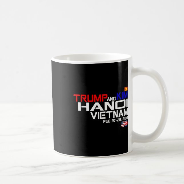 Caneca De Café Vietnam Suummit Kim And Trump T Shirt  (Direita)