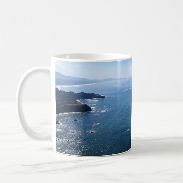 Caneca De Café View from Cape Foulweather, Newport, Oregon (Esquerda)