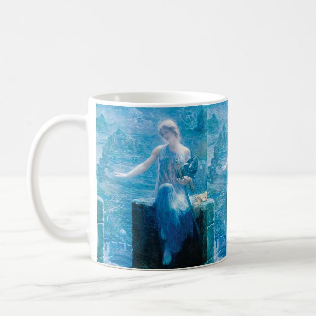 Caneca De Café Vigil de Edward Robert Hughes (Esquerda)